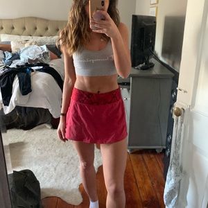 red Lulu Lemon skort!
